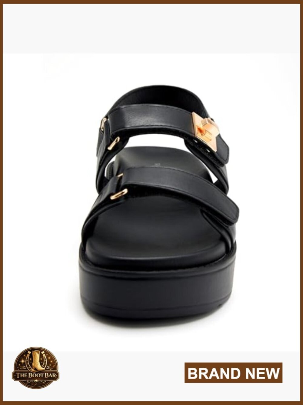 Women's Flat Sandals with Cushioned Footbed Open Toe Slide - Picture 4 of 7